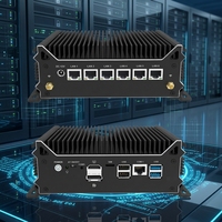 Router Industrial de Seguridad de Red Mini, Tik-tok N100 N150 Sin Ventilador, 6x2.5G LAN, 1x DP + 1x HD, Compatible con Pfsense OPNsense