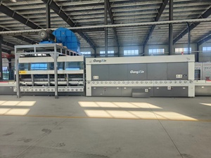 Machine de nettoyage et de découpe du verre, four de trempage du verre avec commande <span class=keywords><strong>PLC</strong></span>, ordinateur Siemens et rouleaux <span class=keywords><strong>Vesuvius</strong></span> - Product Image 2
