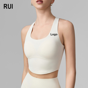 RUIQUWIN Custom Logo Women Seamless Sports Bra Yoga Bra Plus Size High Impact Push up Gym Fitness Running Top - Product Image 1