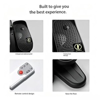 Vente en gros d'appareil de fitness elliptique électrique avec vibrations, pédales de massage et télécommande pour la maison