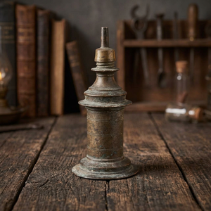 Lampe à pétrole vintage en laiton noir mat, fabriquée à la main, sans rouille, qualité supérieure, pour la décoration intérieure et les activités religieuses - Product Image 2