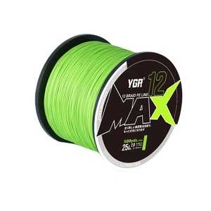 Ligne de pêche flottante tressée en polyéthylène YGR MAX 100m 12 brins, écologique, haute résistance pour la pêche à la truite, au poisson-chat et au bar en rivière - Product Image 3