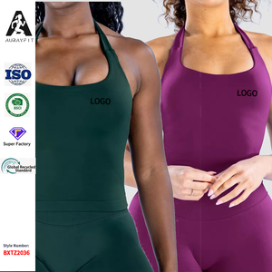 Top Deportivo <span class=keywords><strong>de</strong></span> Yoga Transpirable <span class=keywords><strong>de</strong></span> Tres Capas con Cuello Cuadrado y Relleno en el Pecho, Sin Costuras, Ajustado, para Fitness, <span class=keywords><strong>de</strong></span> AliExpress - Product Image 1