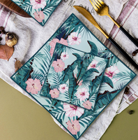 Service de vaisselle carré en porcelaine fine, motif personnalisé, assiettes et tasses de luxe en porcelaine, pour hôtels, restaurants, mariages, vente en gros