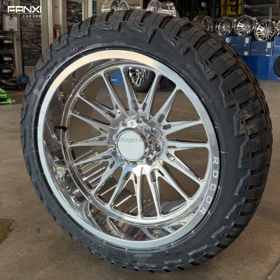 Custom Deep Dish Forged Alloy Brushed Wheel for F350 F250 F150 GMC RAM ...