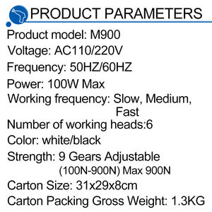 900N Электрический коррекционный пистолет импульсный шейный массажер для позвоночника Регулируемый инструмент хиропрактика инструменты для регулировки новых 2024 - Product Image 3