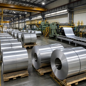 Bobina di Lamiera Stagnata di Alta Qualità 5.6/5.6 <span class=keywords><strong>G</strong></span>/m2, Bobina d'Acciaio Rivestita in Stagno per Lattine di Vernice - Product Image 1
