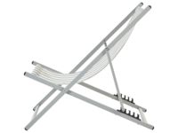 EVER SHINE Chaise longue pliante promotionnelle en acier avec tissu Sling, mobilier de jardin contemporain