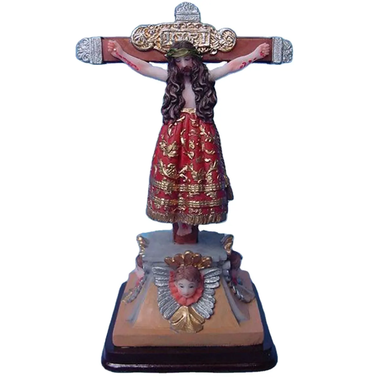 Tùy chỉnh trang trí tôn giáo polyresin trẻ sơ sinh Jesus của Prague tượng