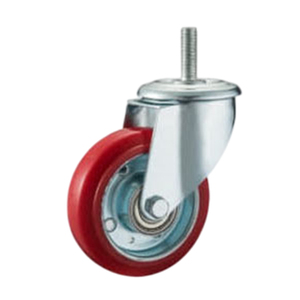 Roues industrielles à roulement à billes doubles et frein pivotant, en acier renforcé, très résistantes, best-seller - Product Image 4