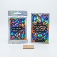 Ofrecemos Tarjetas de Juego Coleccionables Premium Personalizadas con Diseño Artístico, con Paquete de Cartas con Lámina Metálica, para Programas de Regalos