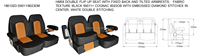 Banc de siège de bateau deux places de luxe de qualité marine Sièges de bateau Banquette pliable