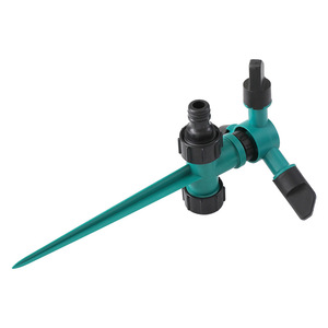 Arroseur rotatif automatique Huabangshi 360 degrés en plastique pour jardin et pelouse, buse verte et bleue - Product Image 3