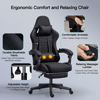 Chaise de jeu ergonomique ALINUNU à prix de gros pour usage domestique, chaise d'ordinateur avec massage lombaire