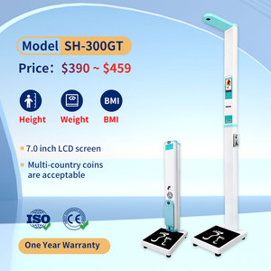 Siêu âm đồng tiền hoạt động chiều cao trọng lượng <span class=keywords><strong>BMI</strong></span> Máy bán hàng tự động - Product Image 2