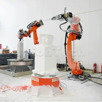 Robot de Fresado Industrial KUKA KR210, Robot de Mecanizado CNC de 7 Ejes para Madera, Piedra, Espuma y Moldes