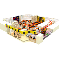 Aire de jeux commerciale pour enfants équipement souple aire de jeux intérieure pour enfants trampoline parc d'aventure labyrinthe 100-500 mètres carrés