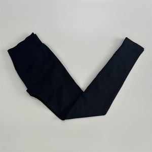 कोई लोगो लेगिंग वाली महिलाओं को कम रिबन बैंड स्क्रैच बॉटम निर्बाध योग पैंट जिम लेगिंग फिटनेस स्किंग खिंचाव कसरत - Product Image 4