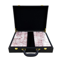 En stock : Ensemble de Mahjong personnalisé finition Jade, tuiles brillantes et lisses, jeu moderne pour adultes, idéal pour la maison et les moments de détente en intérieur pendant les vacances.