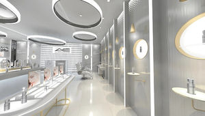 Tienda de perfumes al por menor, diseño de interiores, muebles de exhibición cosméticos personalizados, tienda de maquillaje moderna, decoración de exhibición - Product Image 5