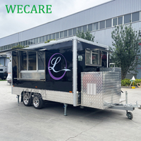 WECARE Street Smoothie Taco Pizza Truck Coffee Bar Burger Van Carritos Foodtruck Mobile Kitchen BBQ Food Trailer Entièrement équipé