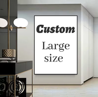 Commande personnalisée en gros, peintures murales de grande taille, impressions sur toile, décoration murale pour la décoration de la pièce