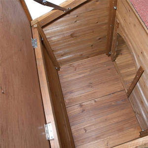 חיצוני מוצק עץ מזג אוויר הוכחת כלב בית לחיות מחמד מוצרי כלב כפרי בית - Product Image 6