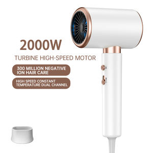 ไดร์เป่าผมแบบพับได้ระดับมืออาชีพ 2000 วัตต์ กำลังสูง 6 ระดับความเร็ว ใช้ในร้านเสริมสวย โรงแรม เทคโนโลยีแสงสีฟ้า 3 มิติ ไอออนลบ - Product Image 1