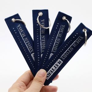 Porte-clés en tissu tissé personnalisé avec logo, style jet tag patriotique pour club de vétérans, pour souvenirs des vétérans américains - Product Image 2