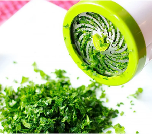 Herramienta de cocina, cortador de cilantro, rotación Manual, hoja de acero inoxidable, <span class=keywords><strong>perejil</strong></span>, <span class=keywords><strong>ajo</strong></span>, hierba, molinillo de especias, máquina de molino, cortador de especias - Product Image 6