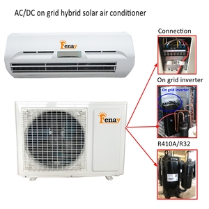 Nouveau climatiseur solaire hybride AC/DC 9000 BTU, design mural split, refroidissement et chauffage, économie d'<span class=keywords><strong>énergie</strong></span> de 80%-90% - Product Image 3