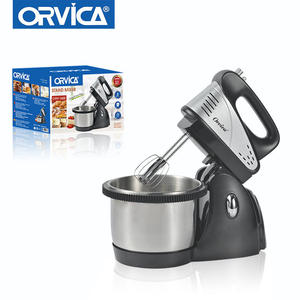 Batteur sur socle ménager Bol en acier inoxydable 5 vitesses 800W Machine à mélanger les aliments électrique Batteur à main portable pour gâteau - Product Image 2