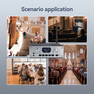 72 ~ 76MHz FM <span class=keywords><strong>Transmitter</strong></span> Receiver dịch dịch thiết bị XLR AUX cho ngôn ngữ giải thích Nhà thờ dịch tt119 - Product Image 5