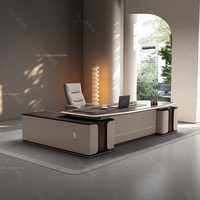 Ensemble Bureau et Fauteuil de Direction Robuste et Commercialisable : Design Élégant pour Table d'Ordinateur, Confort et Fonctionnalité