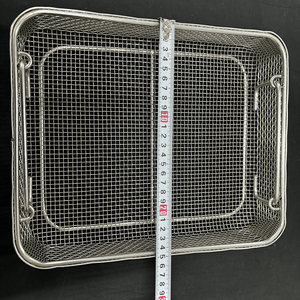 Cesta de Almacenamiento de Alimentos de Acero Inoxidable, Organizador de Cocina, Escurridor de Frutas y Verduras, Cesta de Malla Metálica para Restaurante - Product Image 2