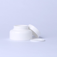 Pot cosmétique rond en plastique portable de 15g/30g/50g avec couvercle à poignée pour le stockage du gel à ongles, récipient de voyage réutilisable