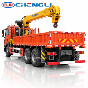 รถบรรทุกติดเครน SINOTRUK 25 ตัน เครนไฮดรอลิกติดรถบรรทุก เครน XCMG รถบรรทุกติดเครนบูมยืดไสลด์ สำหรับขนถ่ายสินค้า - Product Image 3