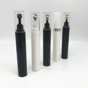 Botella de Plástico Negra para Sérum Facial Regenerador sin Aire con Pulverizador y Serigrafía Multiusos - Product Image 1