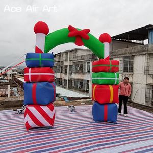 Olay giriş ve sergi için noel hediyesi kutu şişme kemer şişme tatil kapı kemer dekorasyon - Product Image 3