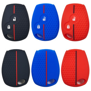 Vente en gros <span class=keywords><strong>de</strong></span> protège-clés à 2 boutons en caoutchouc souple pour Renault Kangoo 2 Laguna 2 et <span class=keywords><strong>Dacia</strong></span> Logan MCV, étuis pour clés intelligentes - Product Image 1