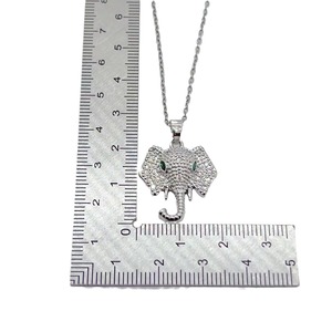 High quality Wholesale Necklace Zircon Pendant Necklace Elephant <b>Titanium</b> Steel <b>Chain</b> Jewelry - Product Image 5
