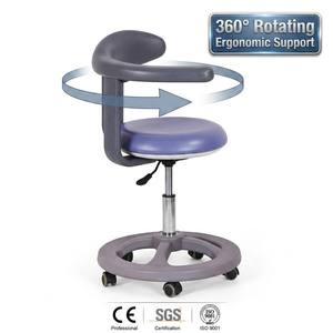 Silla de Consultorio Dental, Silla de Estomatólogo para Cirugía, Altura Ajustable, Respaldo Ergonómico, Cuero PU, Diseño Moderno, Taburete para Clínica Dental - Product Image 4