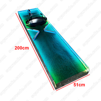 Kit d'accessoires de golf électrique miniature LED d'extérieur avec tapis en gazon, équipement de terrain de jeu d'extérieur, simulateur de golf mobile