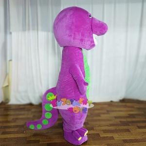Costume de mascotte <span class=keywords><strong>Barney</strong></span> personnalisé, amusant, animal, dragon violet, pour adulte, performance, mascotte, fête, événement - Product Image 2