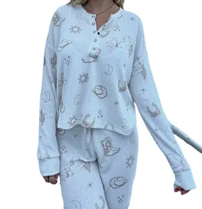 Op Maat Pyjama Voor Vrouwen Set Dames Dames Winter Bamboe Nachtkleding Plus Size Nachtkleding Casual Dames Tweedelig