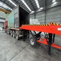 Rampe de chargement mobile intégrée à trois sections, 10 tonnes, hydraulique, pliable, pour conteneurs et chariots élévateurs, pour camions