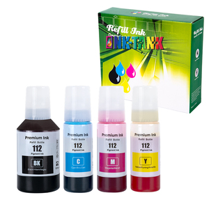 Bình Mực Bình Số Lượng Lớn Tương Thích Màu Cao Cấp 112 Mực Đổ Đầy Nước Cho Máy In <span class=keywords><strong>Epson</strong></span> EcoTank L15150 L15160 - Product Image 1