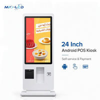 Kiosco Inteligente con Pantalla Táctil Android de 32 Pulgadas para Restaurante, Sistema de Pedidos de Autoservicio y Pago