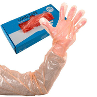 Gants longs vétérinaires pour vache Gants A.I en plastique vétérinaire