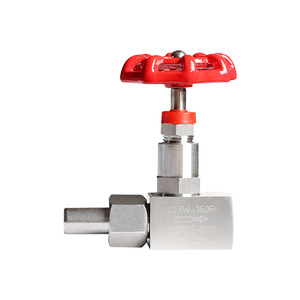 Vanne à aiguille J13W-160P, vanne d'arrêt avec manomètre en acier inoxydable 304, directement provenant du fabricant. - Product Image 3